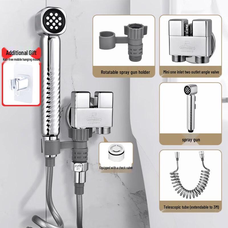 TLXT Minimalist Toilet Bidet Sprayer Kit