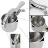 HCTOOL Hand Juicer, Lemon Squeezer, Low-Temperature Juicing, Manual Juicer, Home Juice Extractor, Commercial and Home Use (Silver)