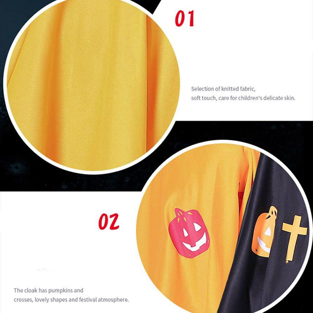 Witch Cartoon Halloween Party Cloak Hooded Cloak Cosplay Costume Cosplay Props Devil Horn Cloak