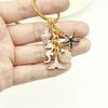 Creative Starfish Drip Oil Keychain Pendant for Women
