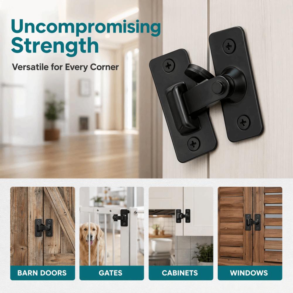 Stainless Steel Right Angle Door Latch Multi-functional Toggle Latch Cabinet Lock Furniture