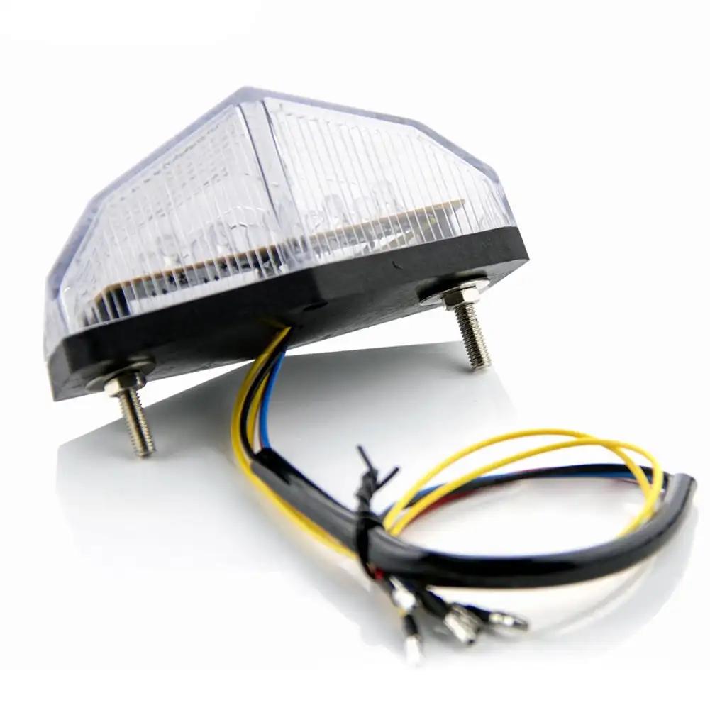 Universal Motorbike Blinker Motorcycle Signal Indicator Moto Accessories 11 LED Tail Light Turn Signals Stop Brake Lights