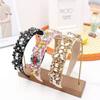 Korean Style Baroque Hair Hoop Colorful Bride Tiaras Retro Rhinestone Headband  Ladies