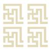 Adesivo Specchio Vita Moderna PVC Fai da Te Decalcomanie Murali Tridimensionali Decorazioni Sfondo Dorato