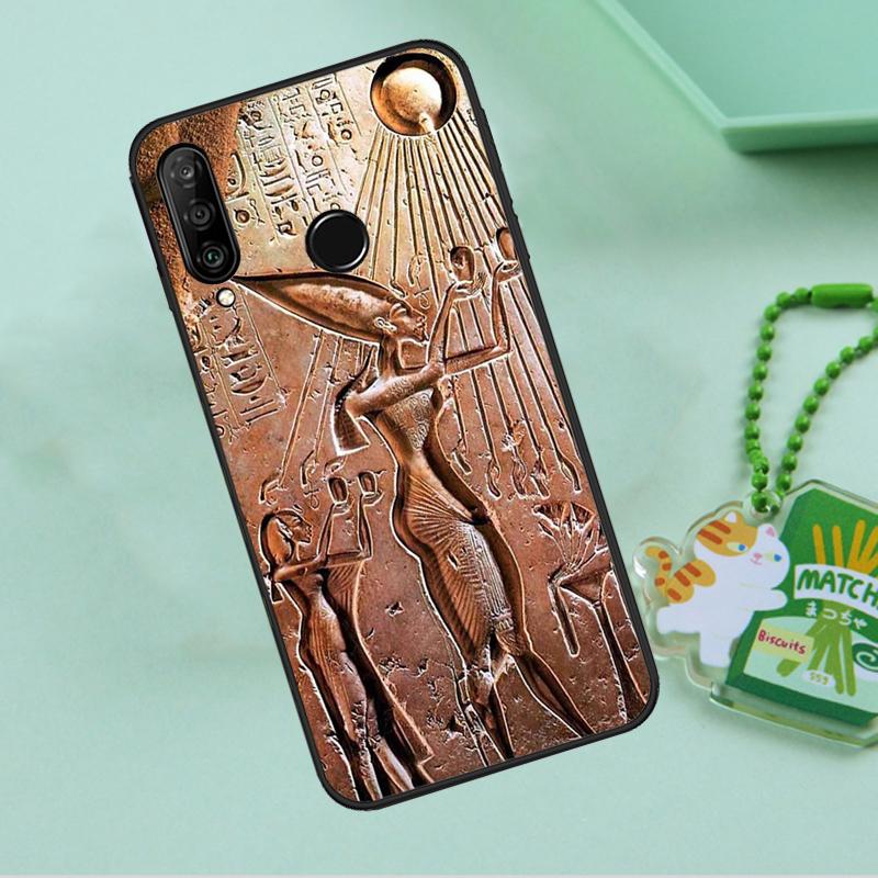 Egypt Pharaoh Mural For Huawei Nova 12s 12i 11i 7i 8i 9 10 SE Y91 Y90 Y60 Y70 Y72 Y61 P60 Pro P30 P40 Lite Case