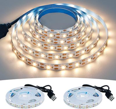 1PC DC 5V USB LED Strips 2835 Bianco Caldo Bianco LED Strip Light TV Sfondo Illuminazione Nastro Home Decor Lampada 1m LED String Light