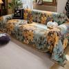 Retro American Sofa Cover Fabric Flower Pattern Anti Slip Sofa Towel Light Luxury Blended Sofas Cover Full Coverage Of Scarves
