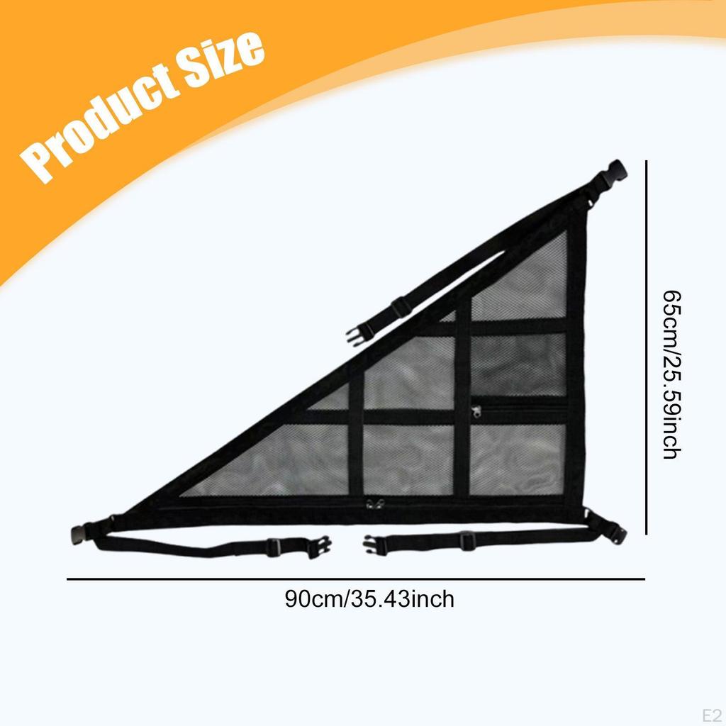 Automobile Roof Net Storage Holder with Zipper for Car Accessories