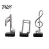 Talos 3Pcs Minimalist Music Note Resin Sculpture, Treble Clef & Eighth Quarter Desk Decor for Piano Room Living Room, Matte Art Collectible, Creative