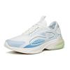 Anta Tron 1.0 Cushioning Slip Resistant Abrasion Resistant Breathable Low top Running Shoes Men's White Blue Gray 112125518-1