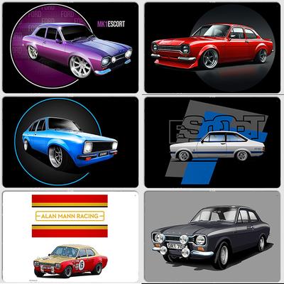 AMR Escort MK1 Mexico in Schwarz Mk2 Rs 1800 Legende RALLYE Poster Metallposter Schild Bar Wand Raumdekoration Vintage Heimdeko