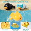 Bath Toys for Toddlers with Bubble Maker, WindUp Ducks and Music, Baby Bathtub Toy Gift