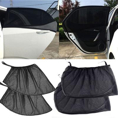 2PCS Auto Fenster Bildschirm Tür Abdeckungen Vorne/Hinten Seite Fenster UV Sonnenschein Abdeckung Shade Mesh Auto Moskito Net für Baby Kind Camping