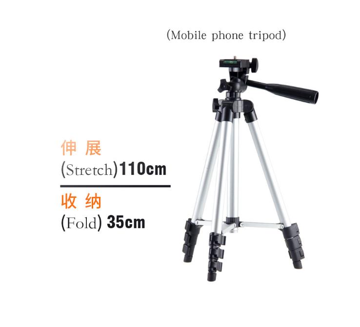 CPYP Professional Photography Foldable & Lightweight 3110 Tripod Stand &mini Selfie Stick Tripod Stand for Camera and Phone CP-110 чёрный