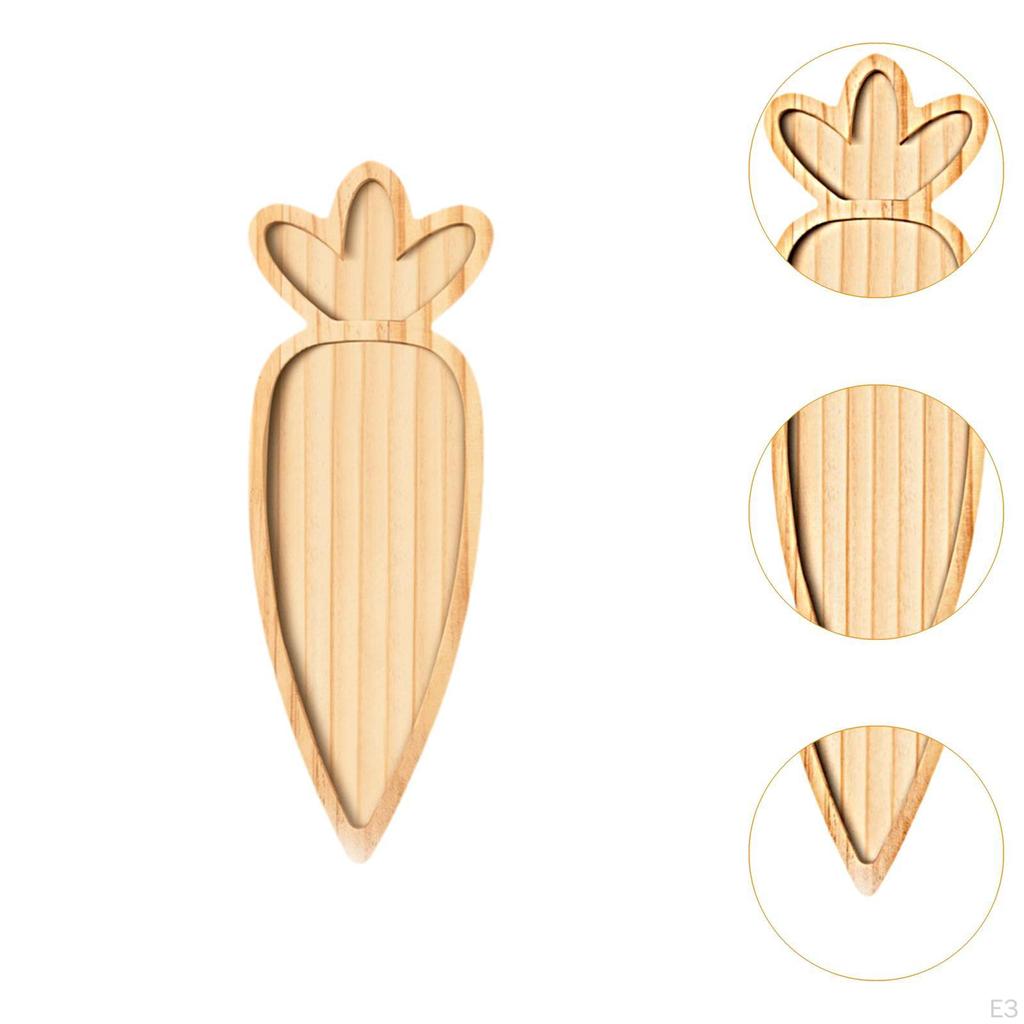 Wooden Serving Platter Cute Dining Plate Table Centerpiece Decoration Tableware Charcuterie Board