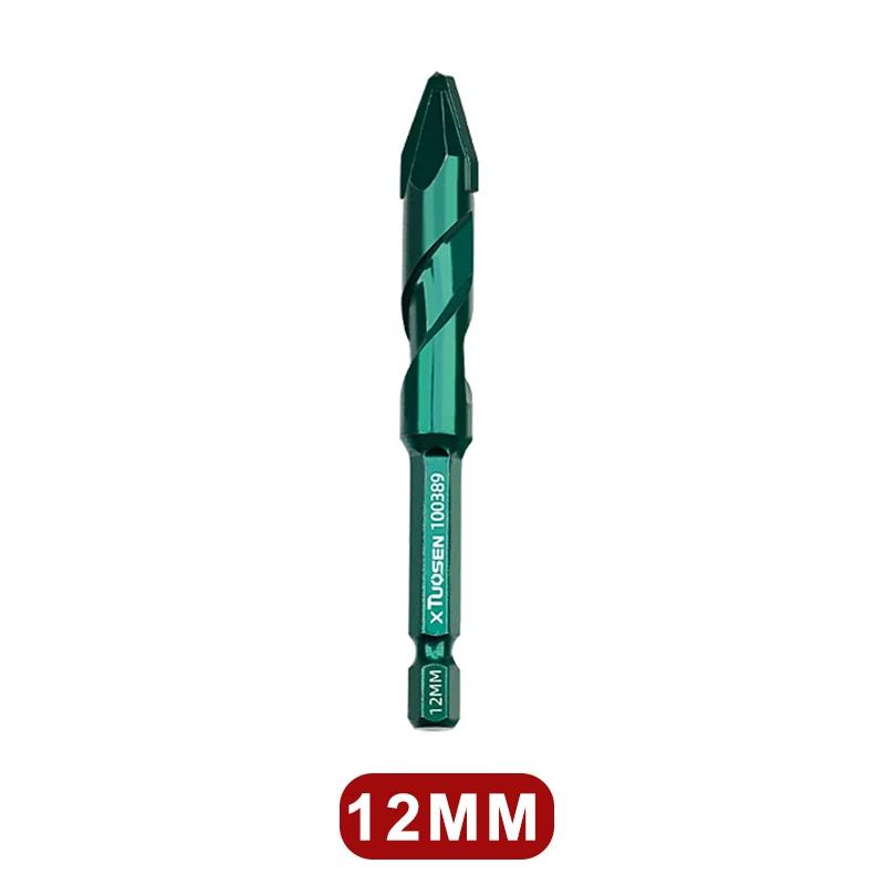 High-Hardness Skew Head Professional Eccentric Drill Bits for Tiles/ Glass/Metal/Wood Drilling Tools 6-12mm Drill Bits Set