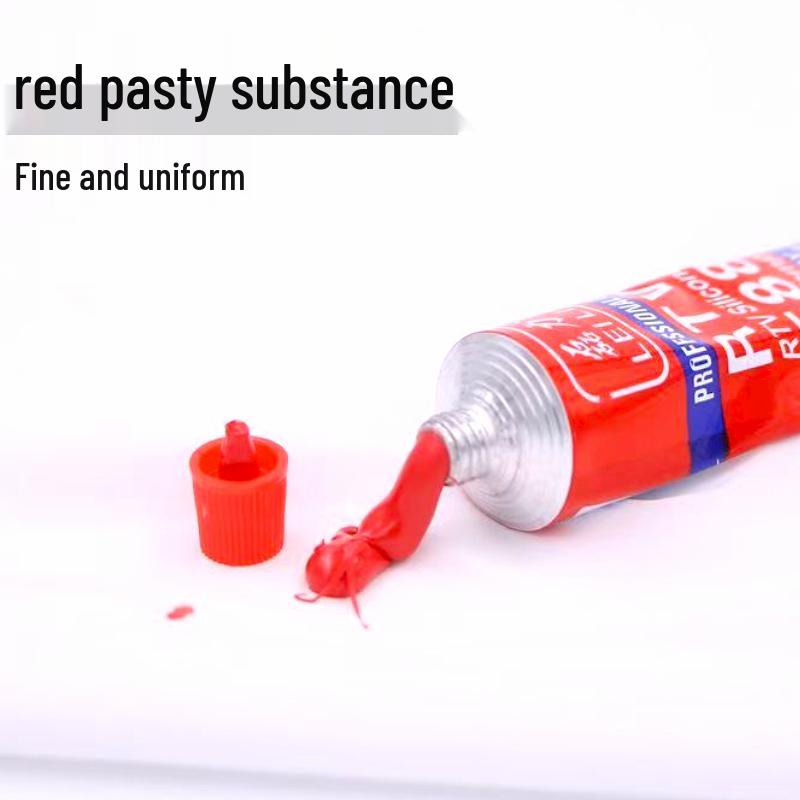 588 High-Temperature Red Silicone Sealant for Automotive Motor Repair - 100g