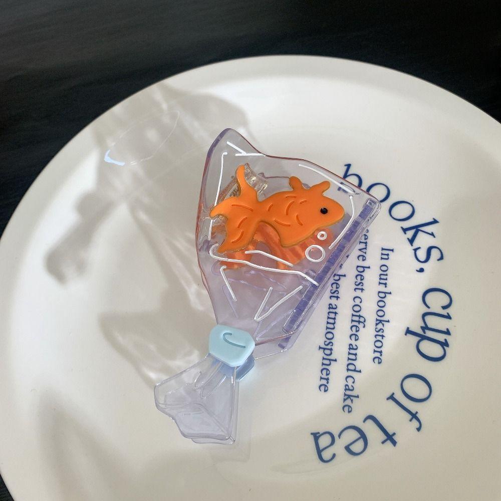 

Цветок Маленькая Золотая Рыбка Ацетатная Заколка для Волос Уксусная Кислота Большая Заколка для Волос Креативный Бант Зажим для Волос На Каждый День style 1