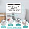 Help Keep Toilet Sink Clean, Clean Up Before You Leave Bathroom Rules Sign Sticker for Home, Business, Office, Store, Restroom, Public Toilet