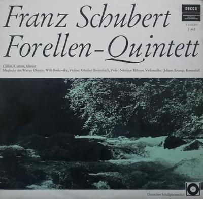 LP Record FRANZ SCHUBERT / CLIFFORD CURZON UN - Forellen-Quintett J461 Decca Germany Classical Used