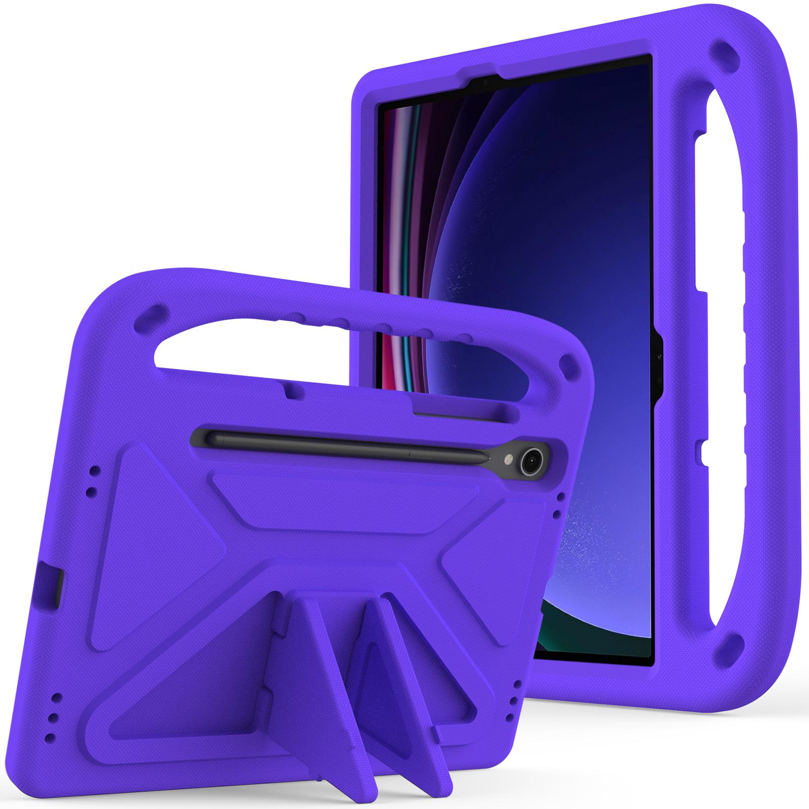 

Case For Samsung Galaxy Tab S9 S8 S7 Plus S10 FE Plus 13.1 S7 FE 12.4 inch S10+ S9+ S8+ S6 S5E 10.5 Kids safe EVA Tablet Cover Tab S7 11 inch фиолетовый