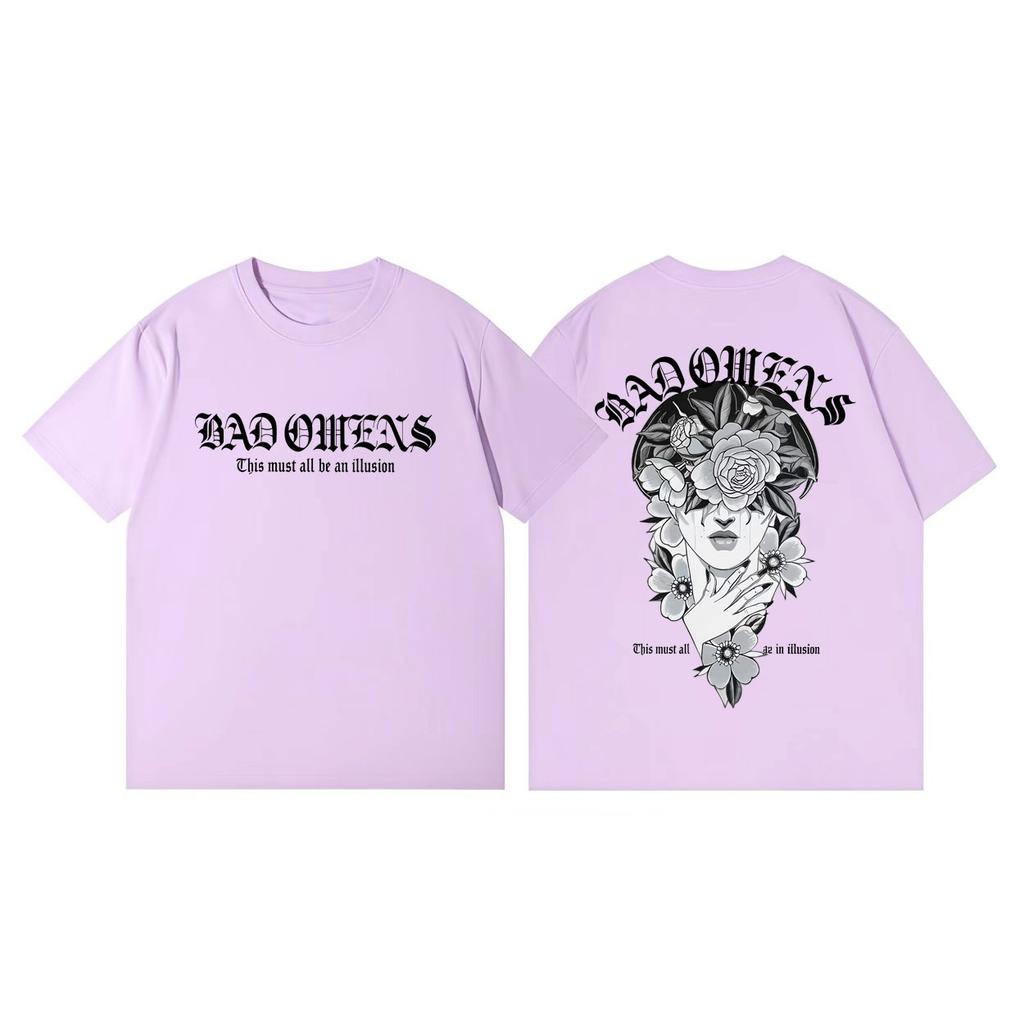 Rock Band Bad Omens Tour 2026 T-shirts Graphiques Mode Rock Vintage Manches Courtes T-shirt Hommes Femmes Coton de Haute Qualité T-shirts