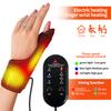 USB Heated Wrist Wrap 3 Massage Modes for Sports Muscle Strain Relief Sprain Stabilization Therapy Unisex