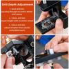 Aluminum Alloy Woodworking Pocket Hole Jig 3 in 1 Drilling Guide Locator Adjustable  Woodworking