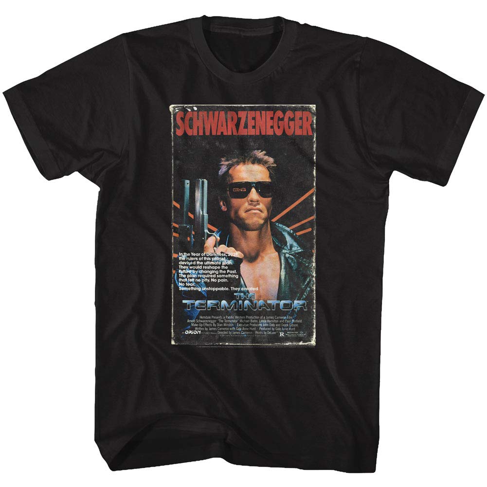 T-shirt Unisex Estiva Terminator con Stampa Retro Film d'Azione Sci-Fi Manica Corta Casual Streetwear Edizione Larga T-shirt