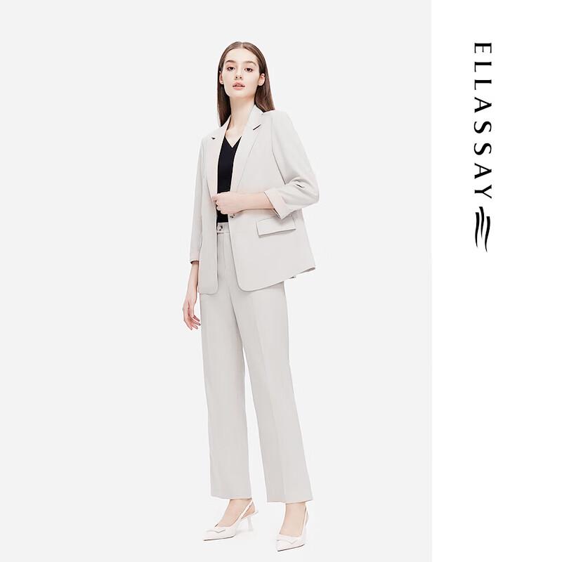 ELLASSAY Spring/Summer Classic Solid Commuter Women's Blazer