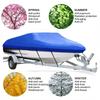 All Season Protective Boat Cover Waterproof 210D Oxford Fabric with UV Defense Suitable for 17 To 19 Foot V Hull Boats
