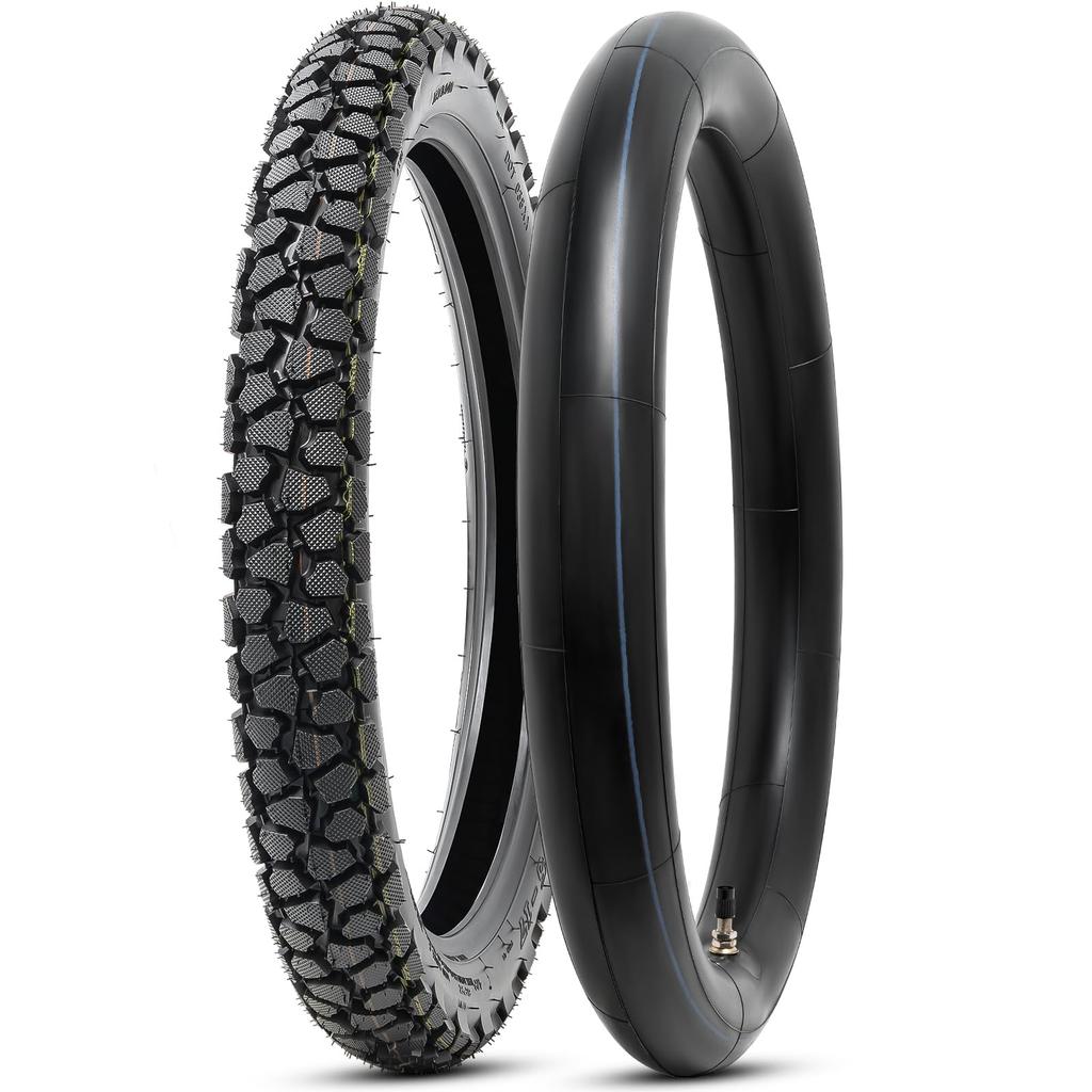 PaoWin 6PR 47P Motorcycle Tire Thick TR4 Motorcycle Motorcycle Motorcycle 2.75-17 Tire, TT, 2.75-17 Tire, 2.75-17 + 2.50/2.75-17 Tube, Wall, Valve,