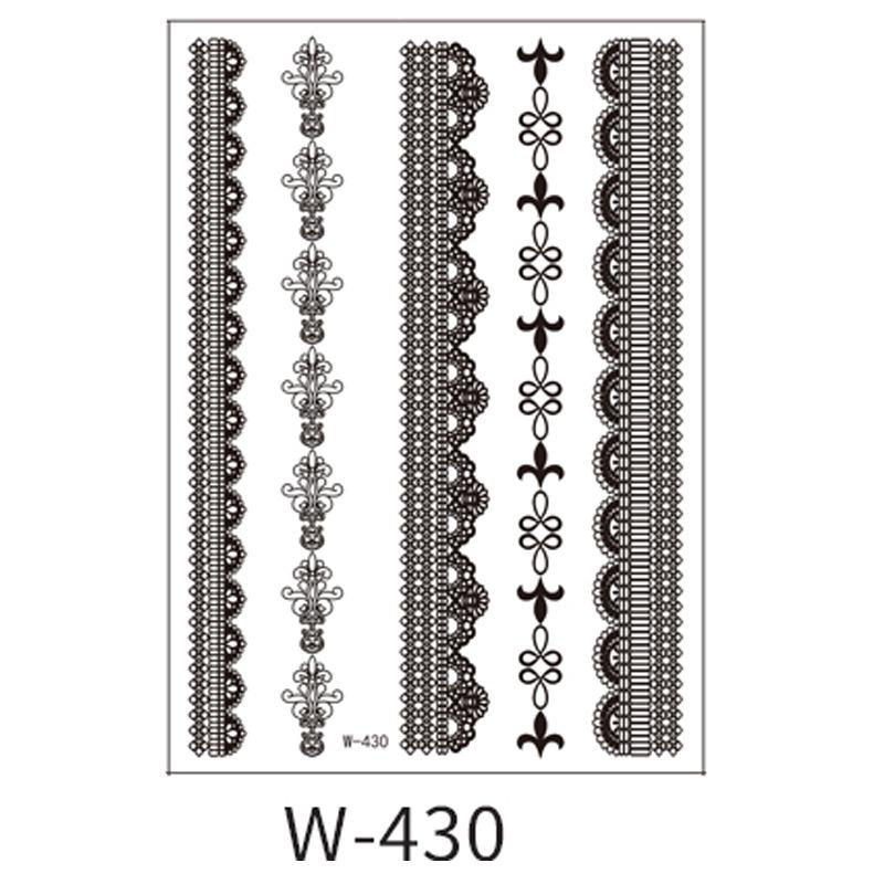 Beauty Sticker Black Tattoo Sticker Temporary Tattoo Waterproof Tattoo Sticker