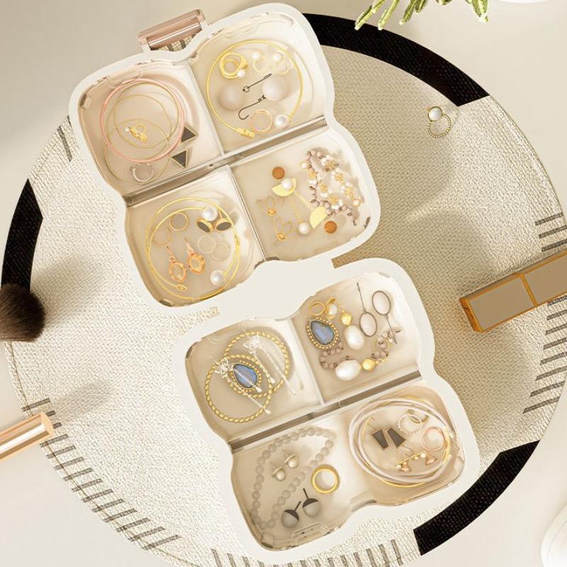 7-Day Portable Flower-Shaped Pill Organizer Compact Medication Divider Box with Individual Compartments for Daily Use
