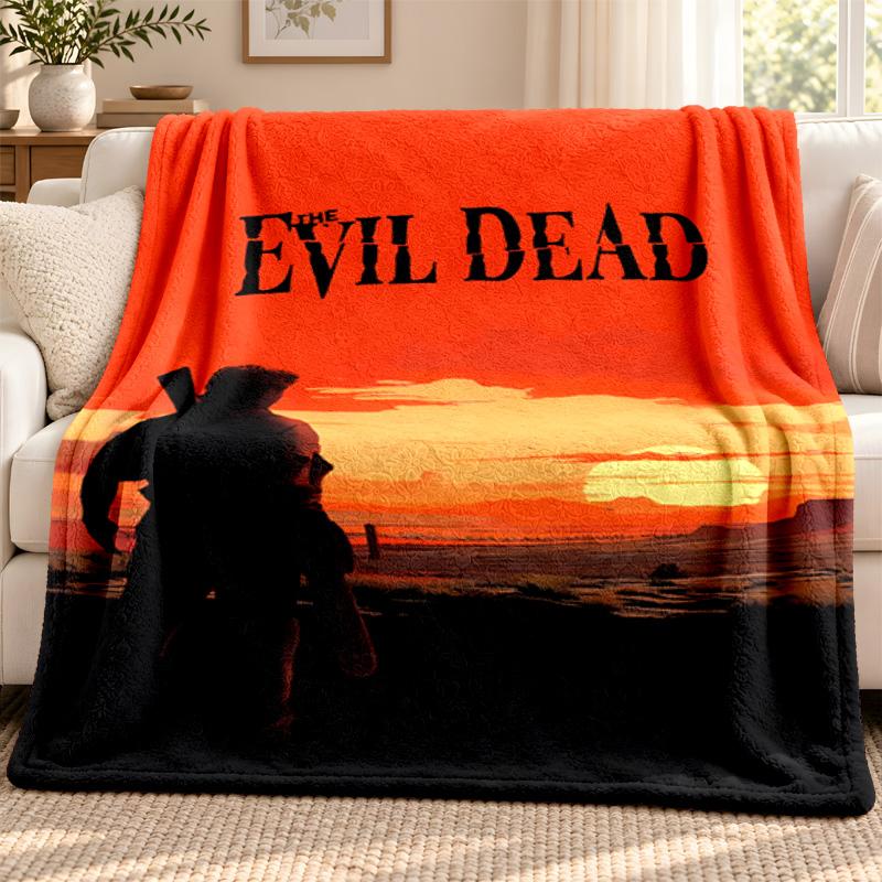 Evil dead blanket Flannel Blanket Soft Cozy Plush Throw for Sofa Bed Lightweight Home Decoration Outdoor camping
