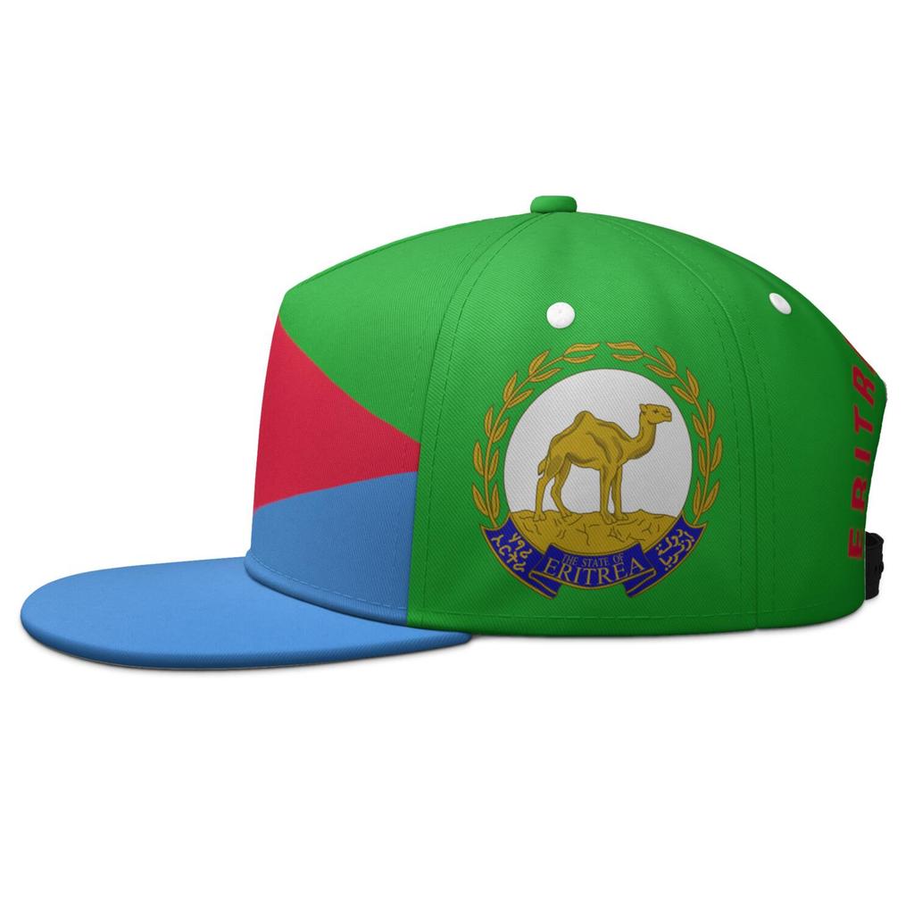 Eritrea Flat Brimmed Cap Free Custom Name Number Teams Logo Hip-hop Hat Number The State Of Eritrea Print Photo Headgear