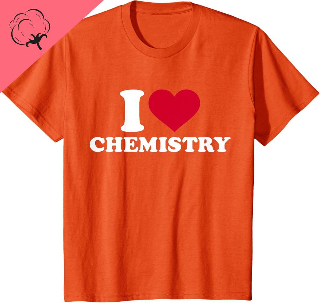 Ich Liebe Chemie T-Shirt Kawayi Paar Baumwolle Atmungsaktiv und Bequem Kundenspezifische Bedruckte Grafik T-Shirts Camisas Streetwear
