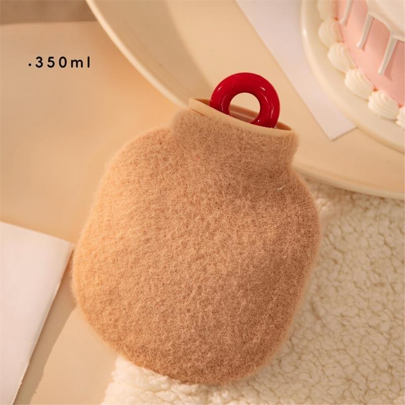2025 The New Hot-selling Simple Retro Hot Water Bottle Keeps Warm In Winter Plush Warm Water Bag Hand Warmer Portable