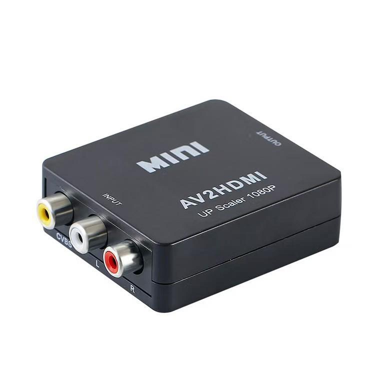 HD AV To HDMI Video Converter 1080P for Monitor, Game Console, Set-top Box, RCA Input