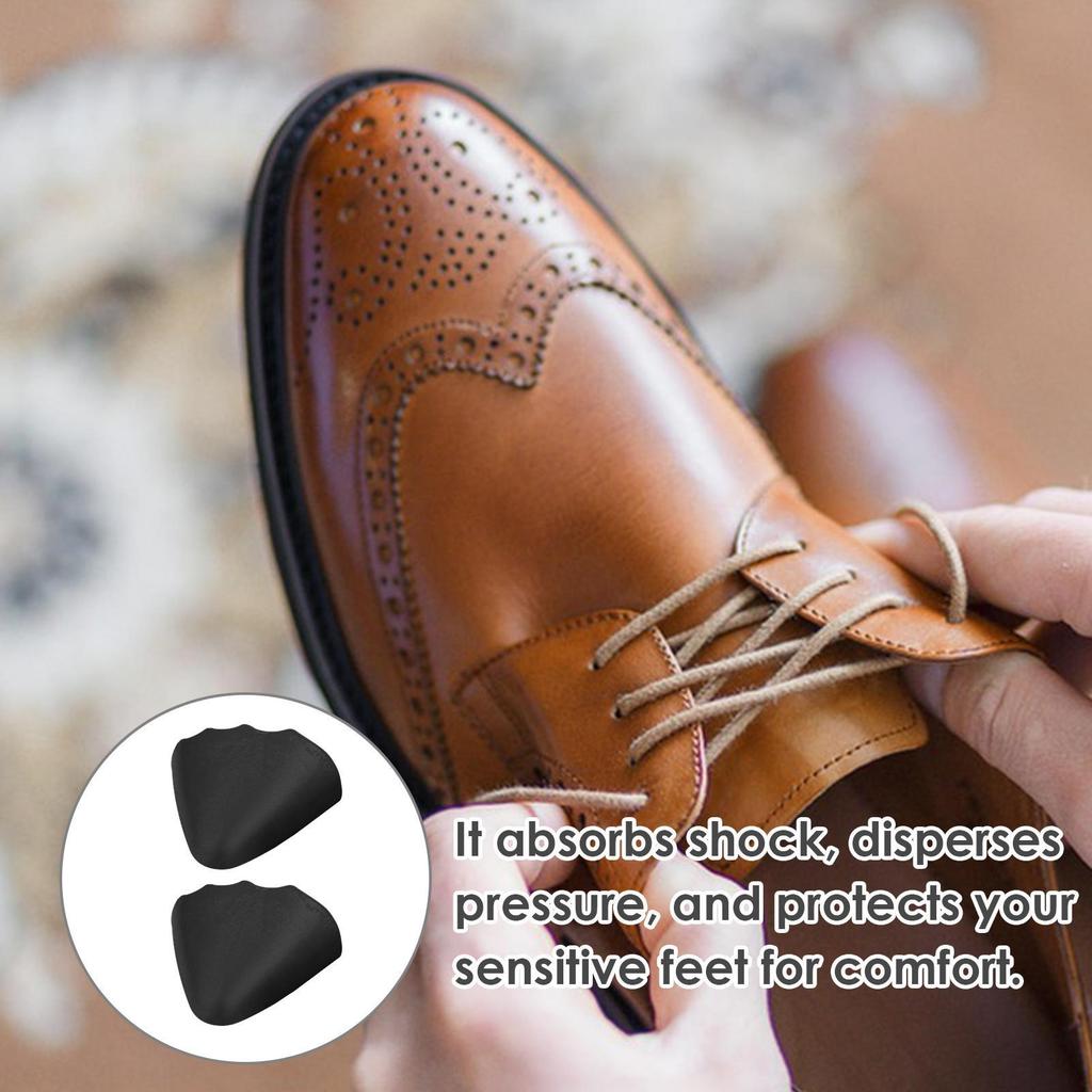 1 Pair High Heel Toe Plug PU Shoe Insert Big Shoes Toe Front Filler Cushion Pain Relief Protector Shoes Accessories