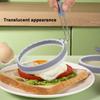 Gevrkjenp Fried Egg Ring, Fried Egg Cooker Ring - Silicone Egg Cooker Ring, 4-Inch Sandwich Mold - Pancake Mold, Food Grade Kitchen Cooking Gadget for
