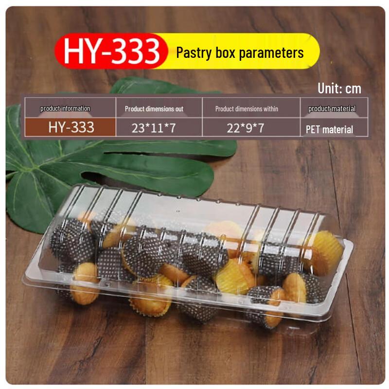 Disposable Rectangular Cake Baking Containers with Lids