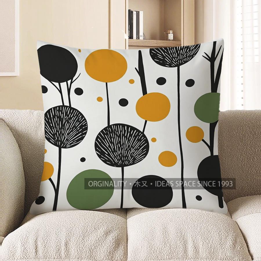 

Home Decor Abstract Floral Pattern Pillow For Home Decor Pattern Cushion Cover Suitable For Sofa Bedroom Car Pillow Cover 40x40cm