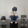 Death Note L Lawliet Figure, Crouching Pose, 2 Interchangeable Heads & Hands, Collectible PVC Statue, Desktop Decor Gift