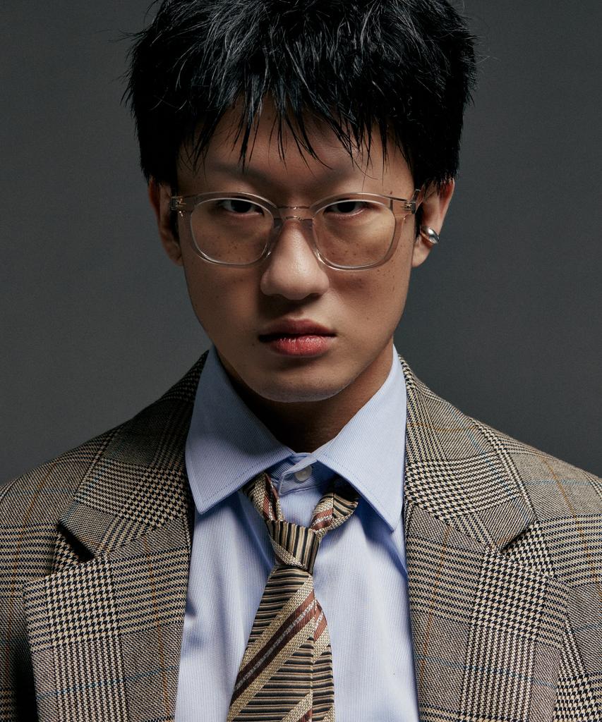 Seupeulingseuteulingseu Classic Horn-Rimmed Glasses Eye Number 5 [Cognac]