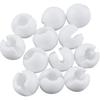 12PCS Bead Chain Crimp Stop for Roller Shades Clear Beaded Chain Stop for Beaded Chain, Blinds Bead Accessories, White