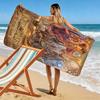 Name Custom Lord Rings Print Beach Towel, Large Soft Quick Dry Towel for Beach Camping Swimming
