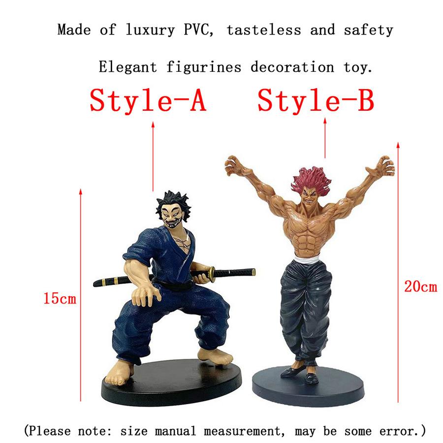 Lustige Anime Baki the Grappler Pickle Hanma Yujiro Hanayama Kaoru Jack Actionfiguren Statuen Heimdekoration Schreibtischpuppe Modell Spielzeug
