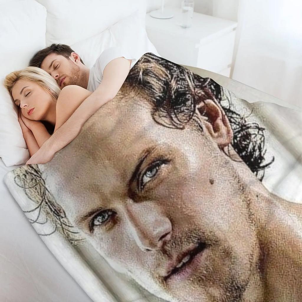 Sam Heughan Throw Blanket Stylish Warm Blanket For Living Room Bedroom