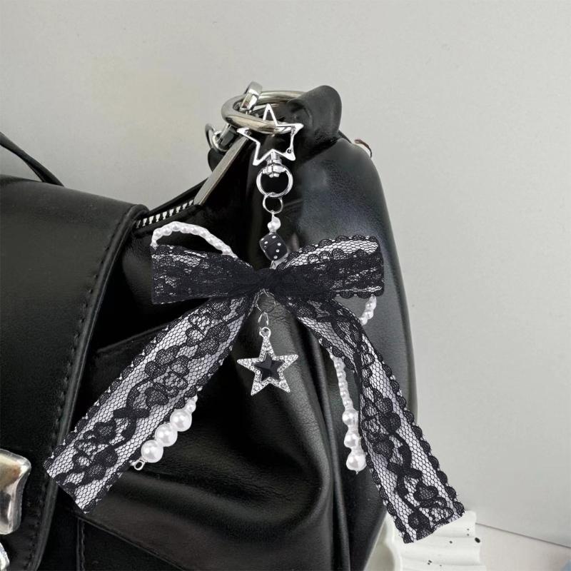 Bows Keychain Charms Wallet Bag Purse Keyring Pendant Charms Aesthetic keychains Car Keyring Bag Charms Accessories